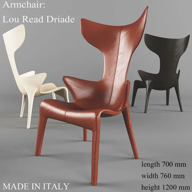 Armchair_Lou_Read_Driade 3dsMax Model