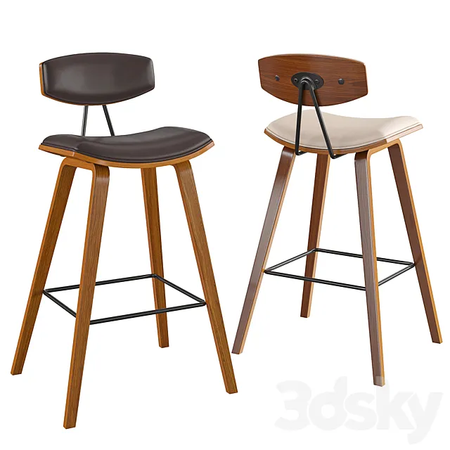 Armen Living Fox Bar Stool 3ds Max