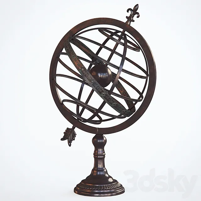 Armillary Sphere Sculpture by Darby Home Co 3DS Max Model