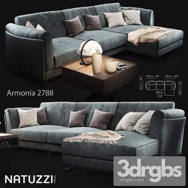 Armonia 288 Natuzzi Sofa 3dsmax Download