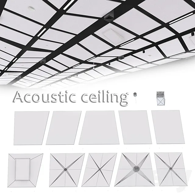 Armstrong acoustic ceiling 3DS Max Model