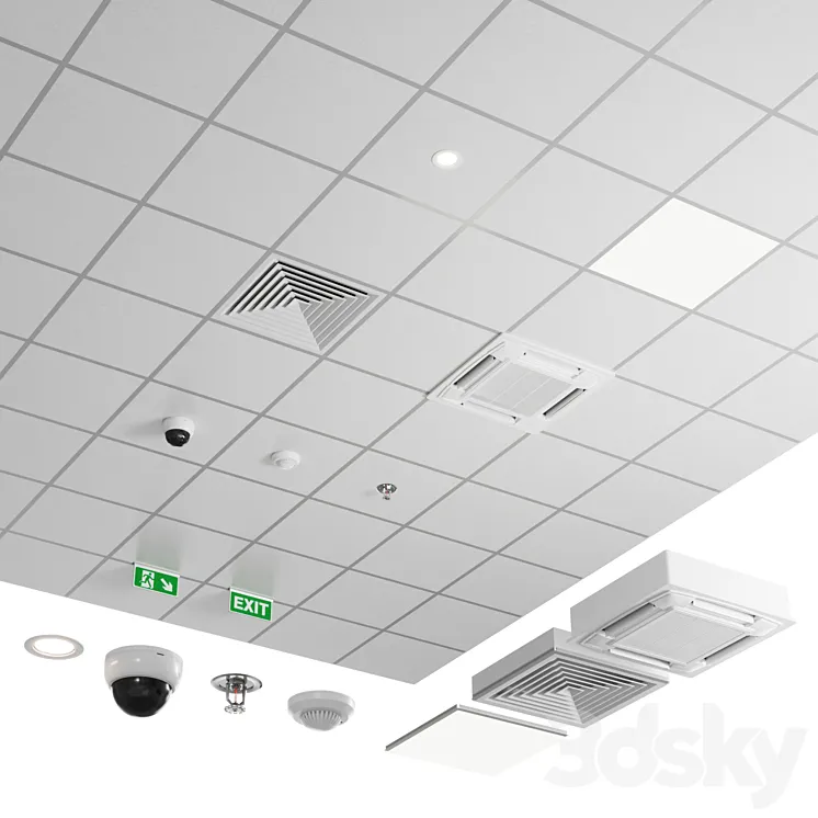 Armstrong ceiling classic 3DS Max Model