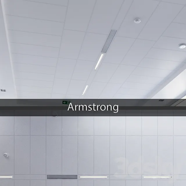 Armstrong ceiling system 3DS Max Model