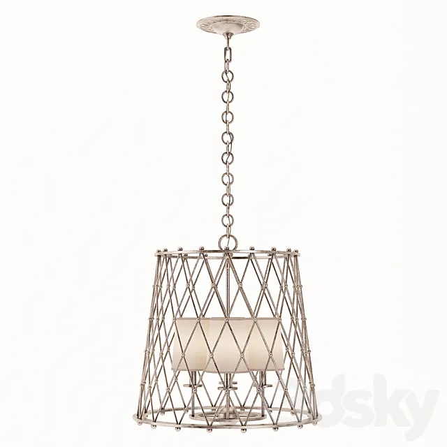 ARN 5210BSL-L AERIN Casual Edgerly Large Woven Lantern 3ds Max