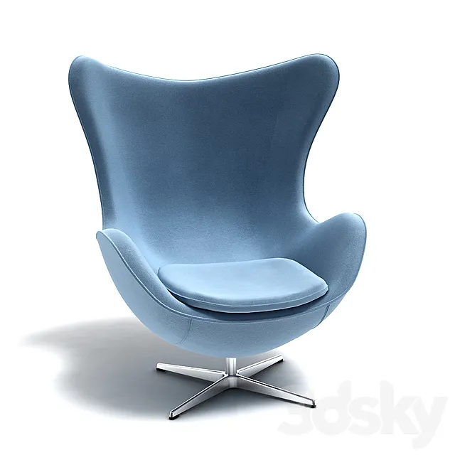 Arne-Jacobsen-Egg-Chair 3ds Max