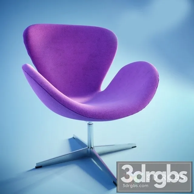 Arne Jacobsen Style Swan Chair 3dsmax Download