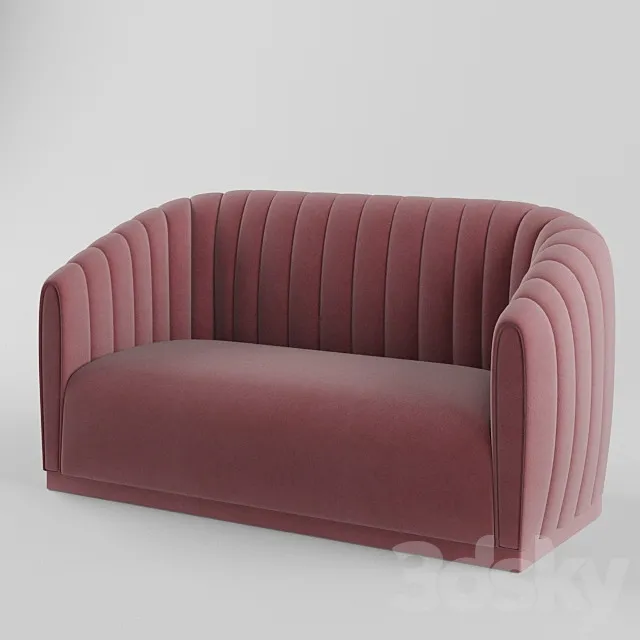 Arno Blush Velvet Sofa 3DS Max Model