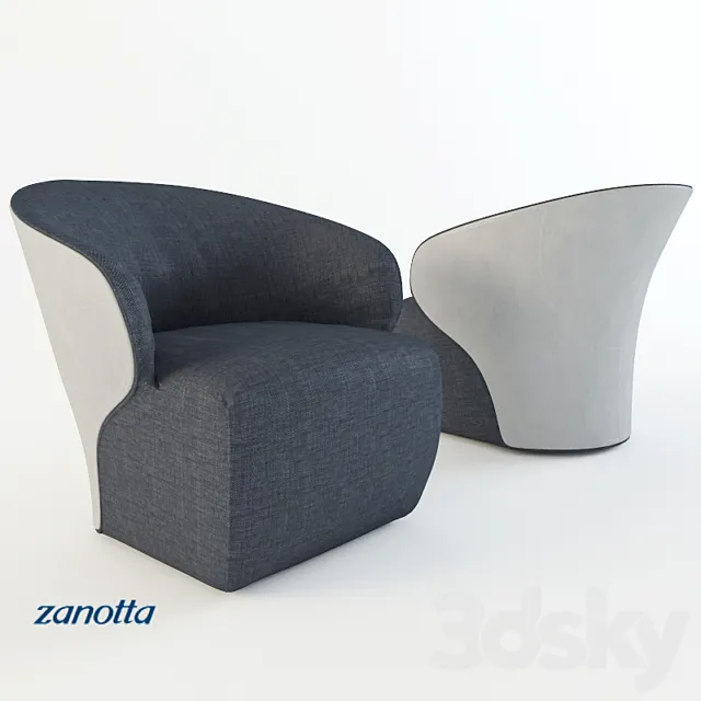 Arom chair factory Zanotta 3ds Max