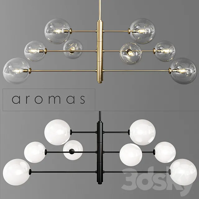 Aromas Atom 8L pendant lamp 3DSMax File