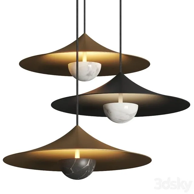 Aromas del Campo Hat Pendant Lamp 3dsMax Model