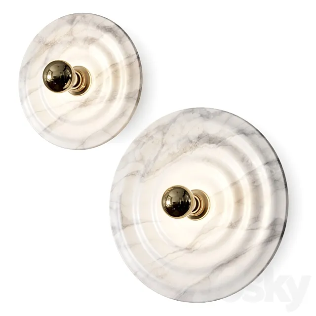 Aromas del Campo Wave Wall Lamps 3DS Max Model