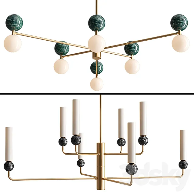 Aromas Pendant Light Collection 3DS Max Model