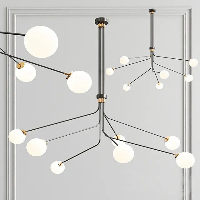 Array Opal Extended Pendant 3DS Max Model