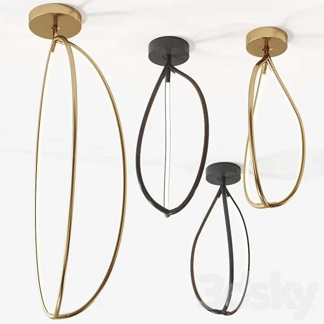 ARRIVAL Ceiling lamp by Artemide 3DS Max Model