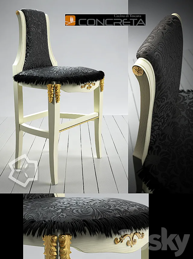 Arrogance Impero chair by Concreta 3DS Max Model