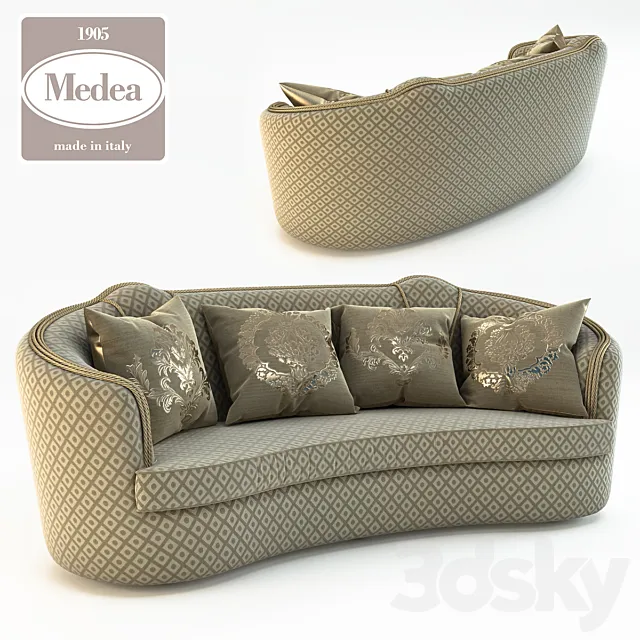 Art. 463 Divano (without Capito) 3DS Max Model