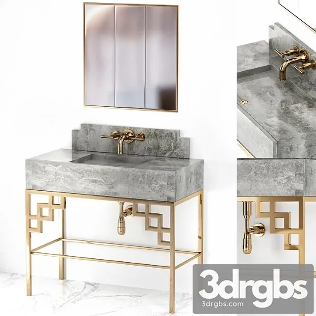 Art Deco Bathroom Mirror Luxury 3dsmax Download