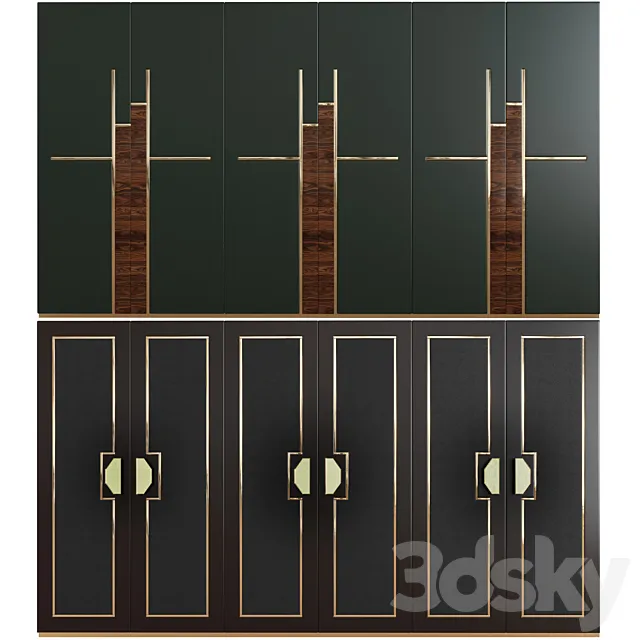 Art Deco Cabinets 02 3DSMax File