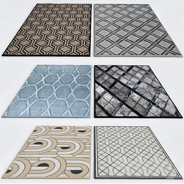 Art Deco Rugs 3ds Max