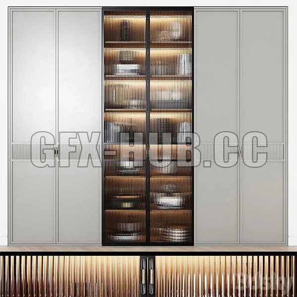Art Deco Style Wardrobe 13 3dsMax Model