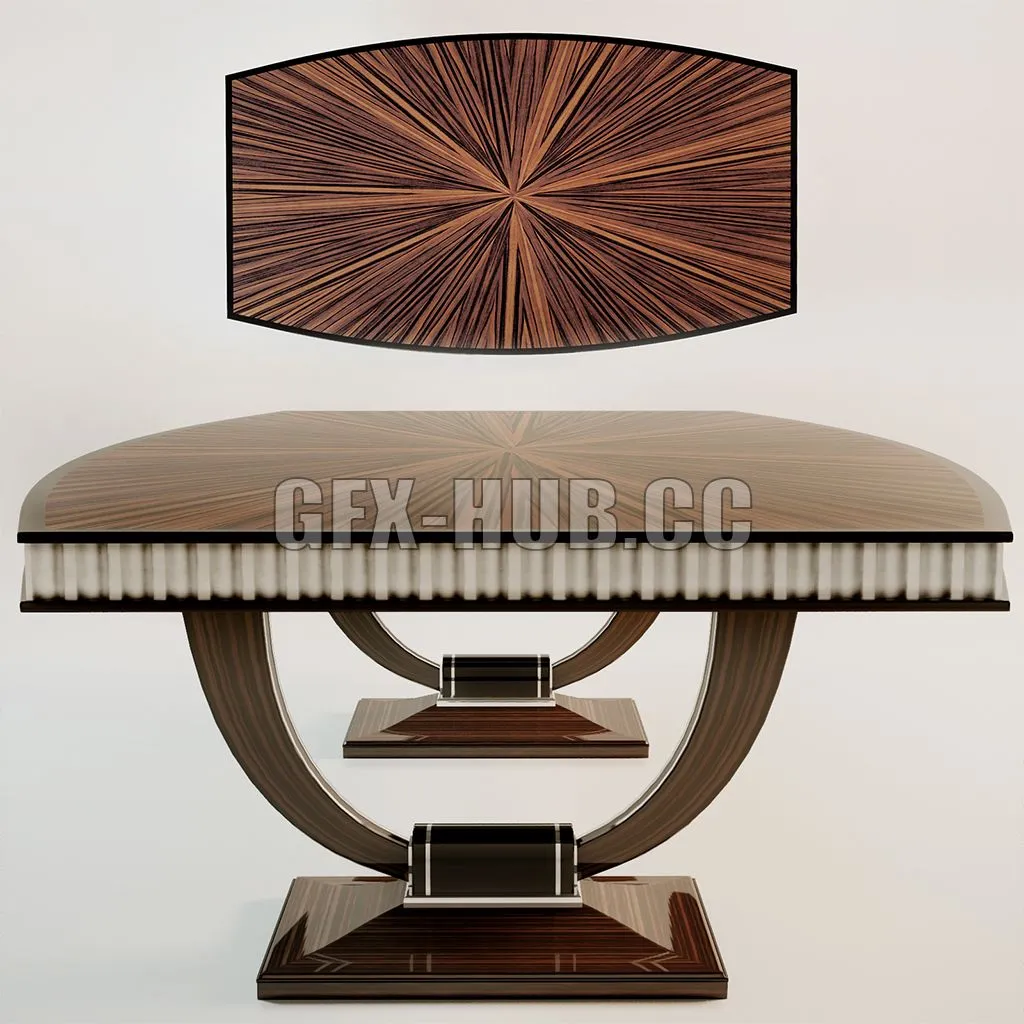 Art deco table 3dsMax Model