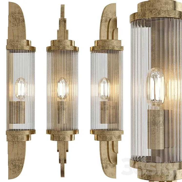 Art deco wall sconce 3DS Max Model