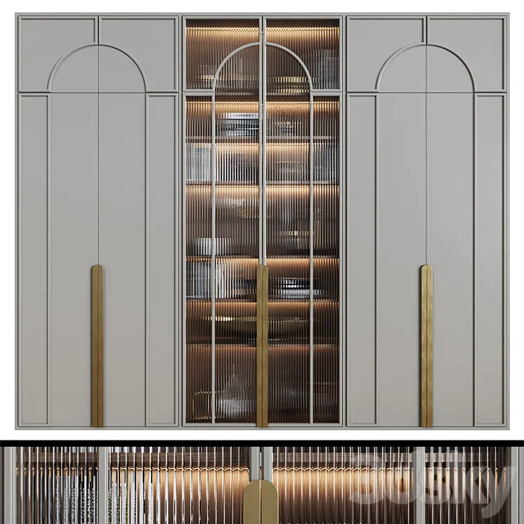 Art Deco Wardrobe 14 3DS Max