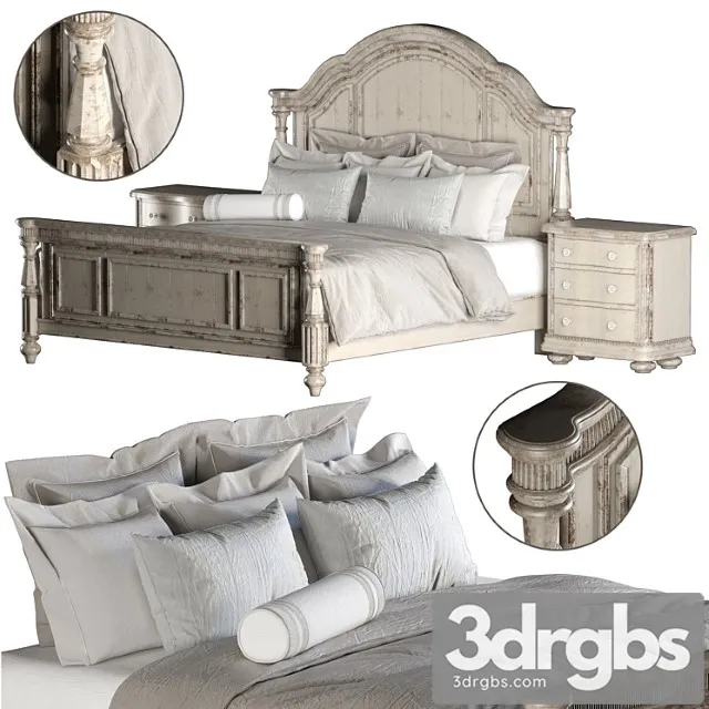 Art furniture belmar panel bed (king size) 2 3dsmax Download
