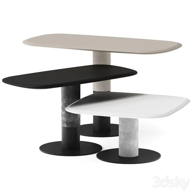 Art Nova Dynamic Coffee Tables 3dsMax Model