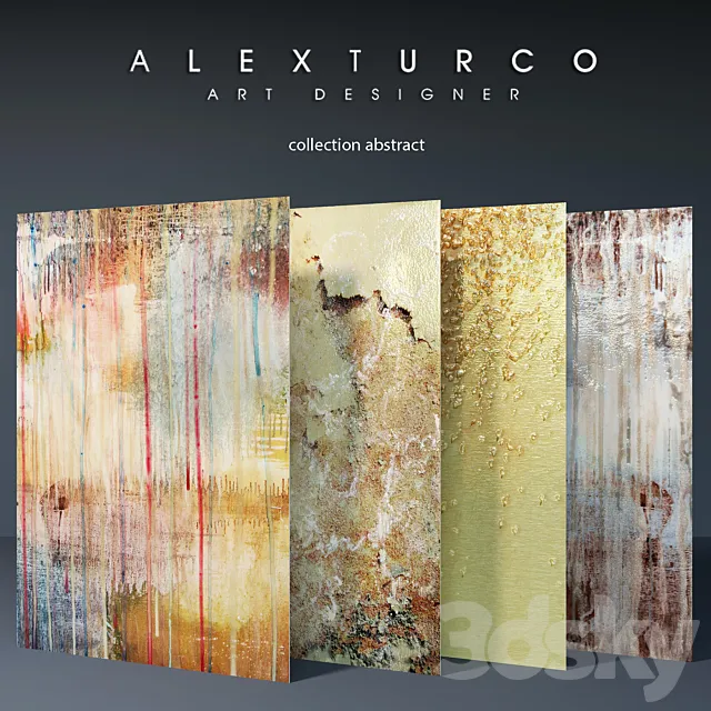 Art-panel “Alex Turco” collection “abstract” 3DSMax File