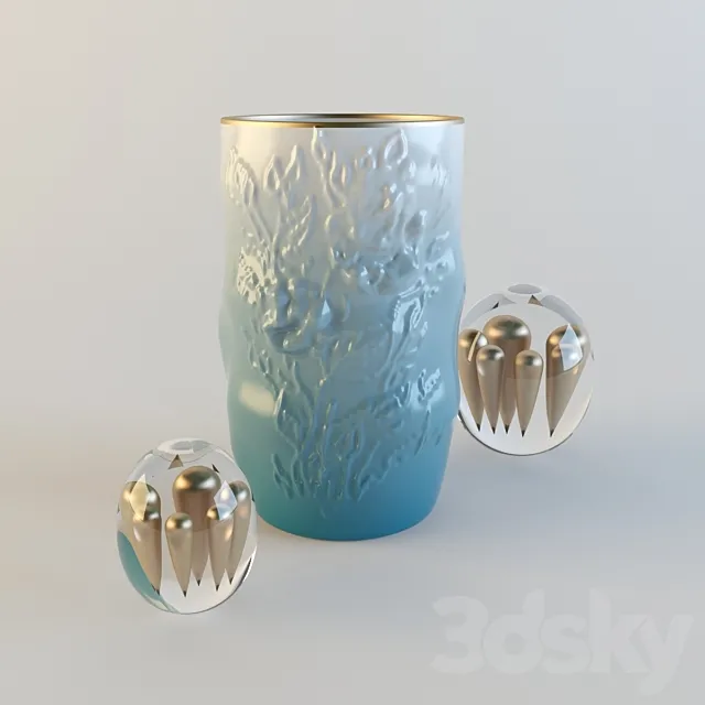 Art vase and decor 3DSMax File
