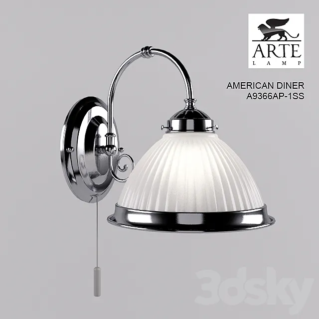 ARTE LAMP _ AMERICAN DINER A9366AP-1SS 3DSMax File