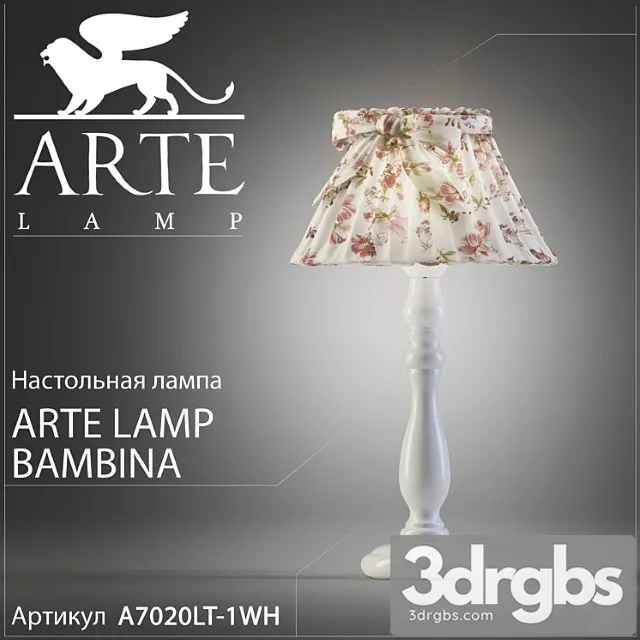 arte lamp bambina a7020lt-1wh 3dsmax Download