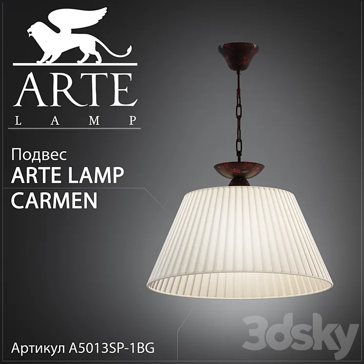 Arte Lamp Carmen A5013SP-1BG 3DS Max