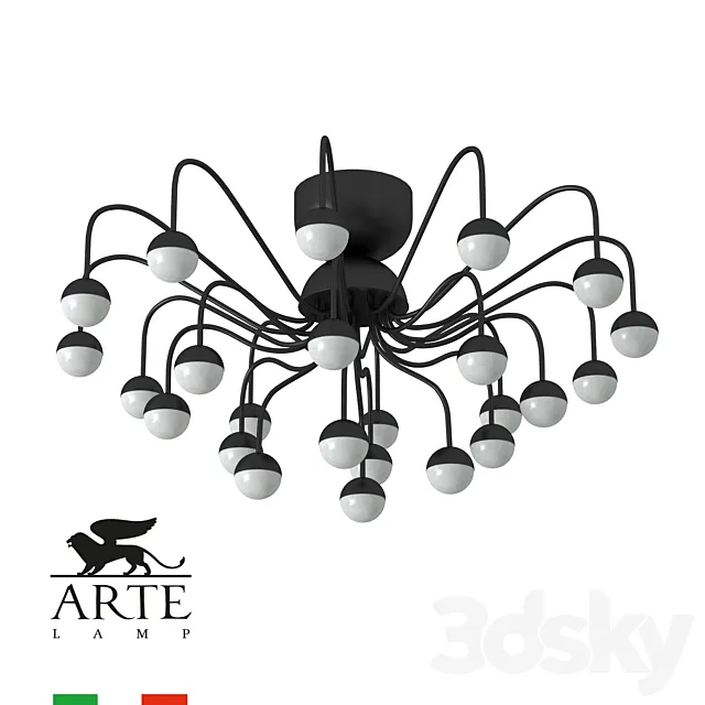 ARTE Lamp DEXTER A3619PL-24BK OM 3DS Max Model