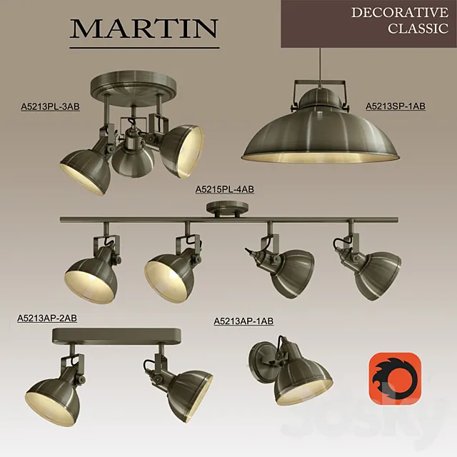 Arte Lamp – Martin 3DS Max Model