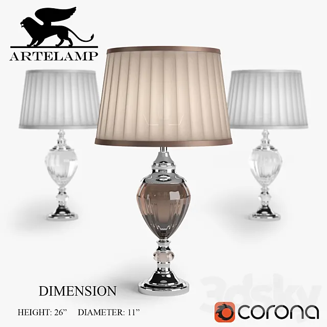 Arte lamps 3ds Max