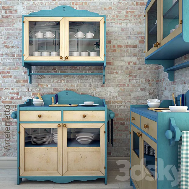 arteferretto cabinet and wall cabinet 3ds Max