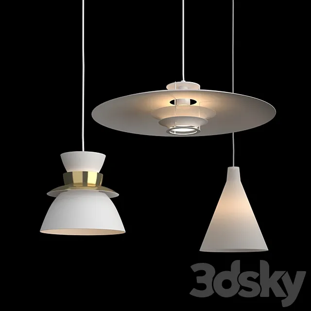 Artek Lamps TW002 U336 JL341 3ds Max