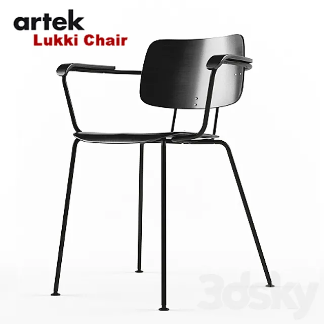 Artek Lukki Chair 3ds Max