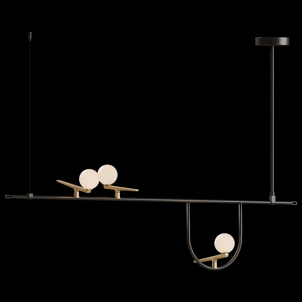 Artemide – Ceiling lamp yanzi suspension 2 3ds Max