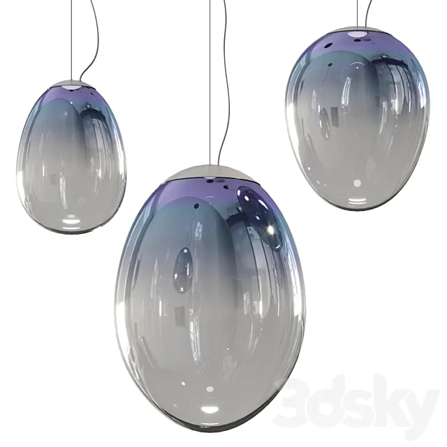 Artemide Stellar Nebula Pendant Lamps 3DS Max Model