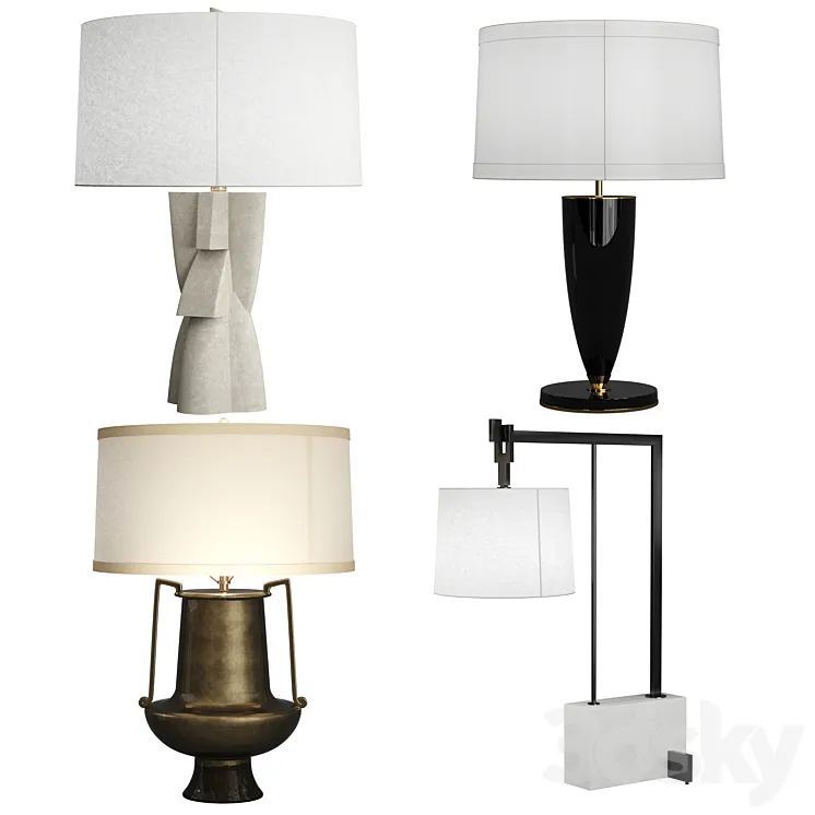 Arteriors 4 table lamps 3DS Max