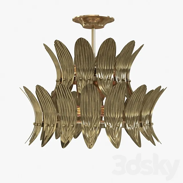 arteriors Analise Two Tier Chandelier 3D model 3ds Max