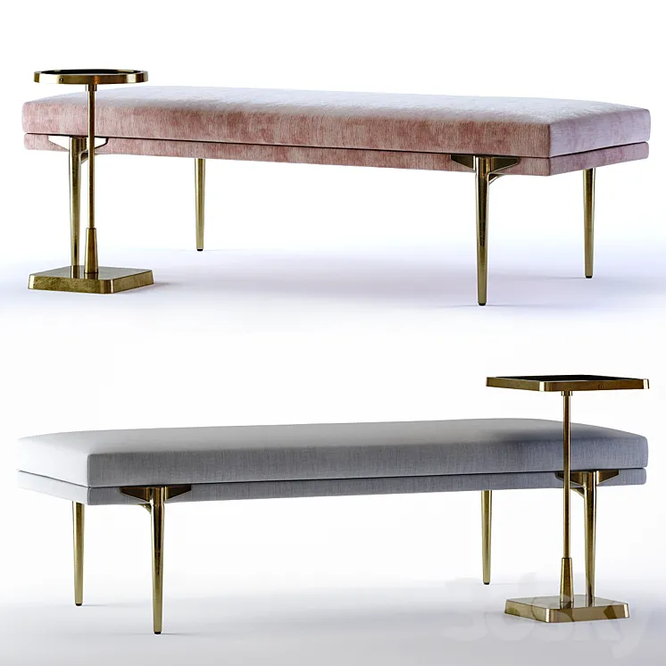 Arteriors Andrea Benches and Kaela Tables 3DS Max