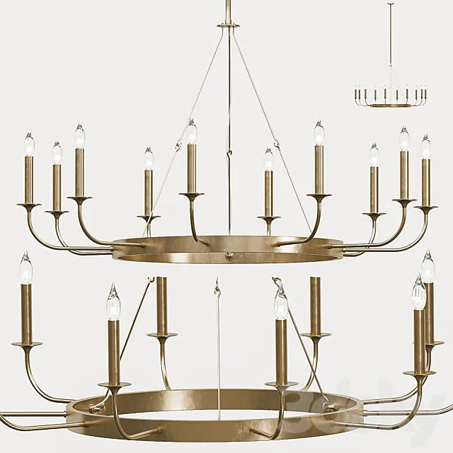 Arteriors berlin chandelier 3ds Max