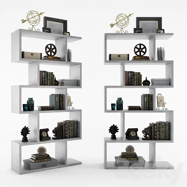 Arteriors Carmine Bookshelf 3ds Max