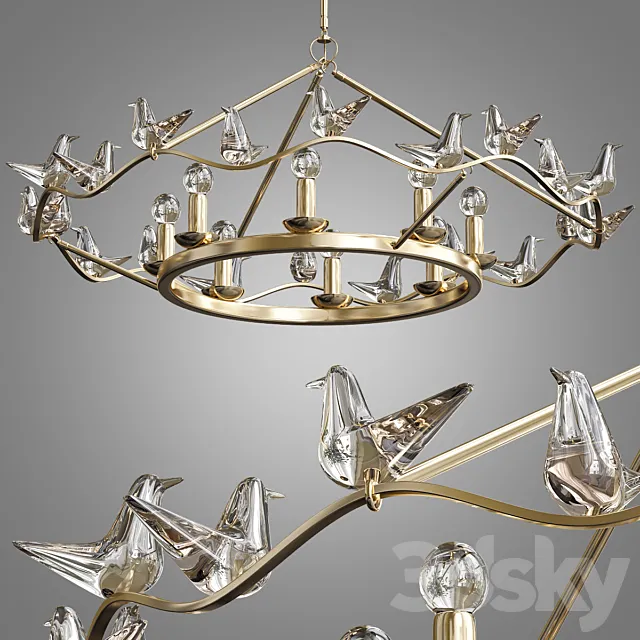 Arteriors Dove Chandelier 3ds Max