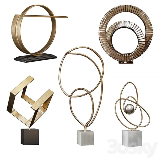 Arteriors Sculptures Set 3 3dsMax Model