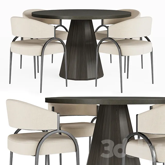 Arteriors | Seren Entry Table  Bahati Chair 3ds Max